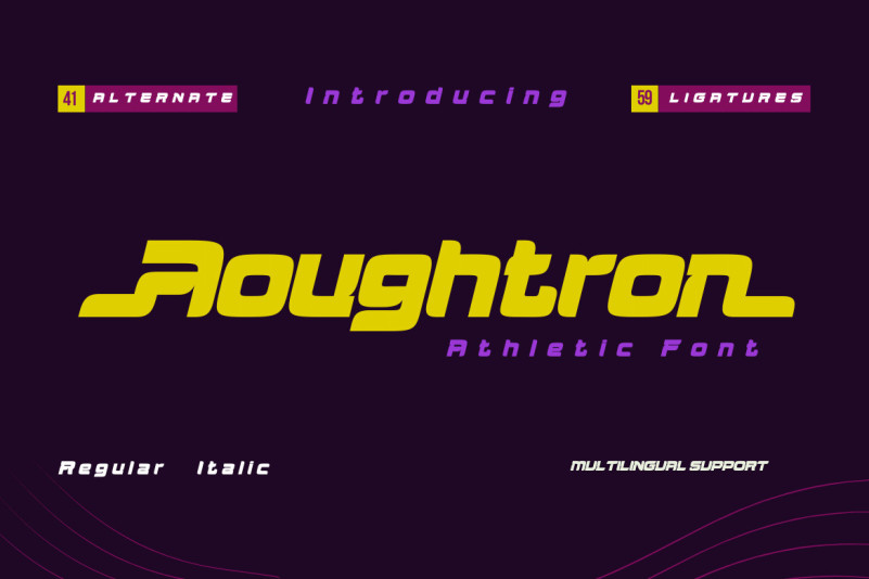 Aougtron Display Font