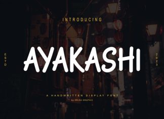 Ayakashi Handwritten Font