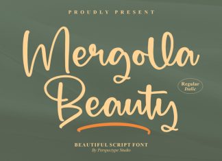 Mergolla Beauty Script Font