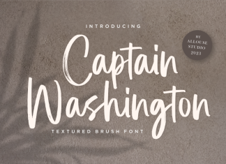 Captain Washington Brush Font