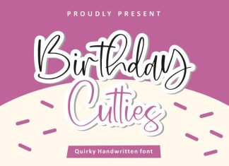 Birthday Cutties Script Font