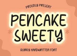 Pencake Sweety Display Font