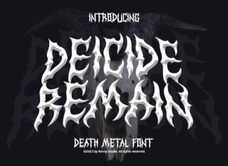 Deicide Remain Display Font
