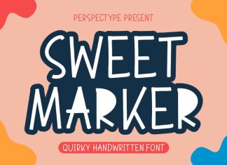 Sweet Marker Display Font