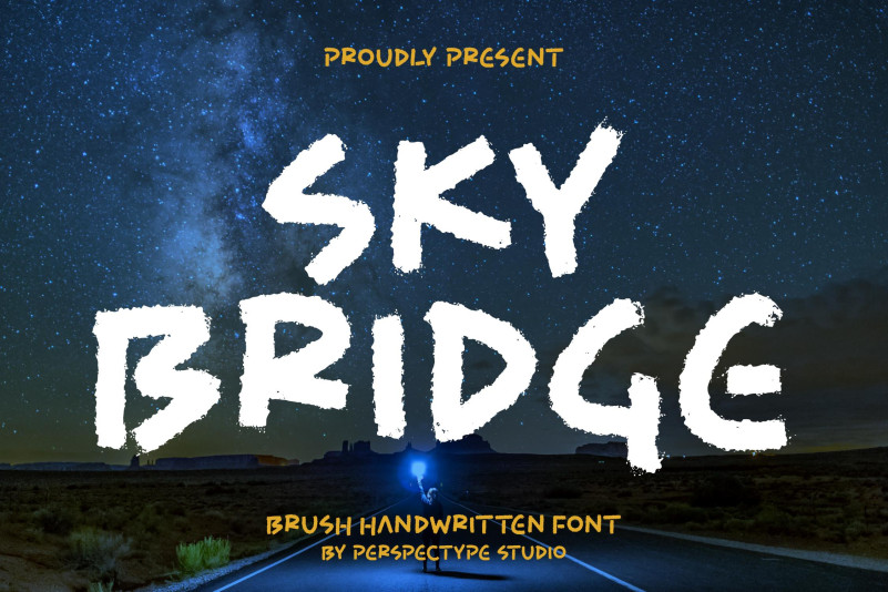 Sky Bridge Display Font