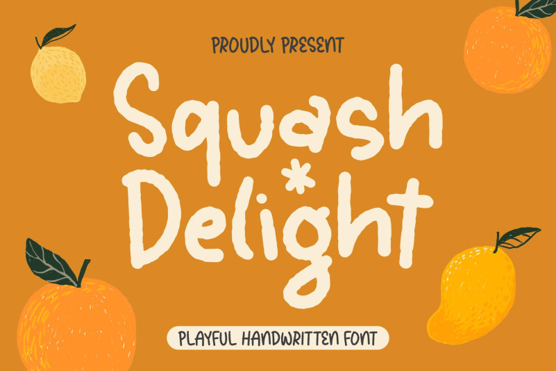 Squash Delight Display Font