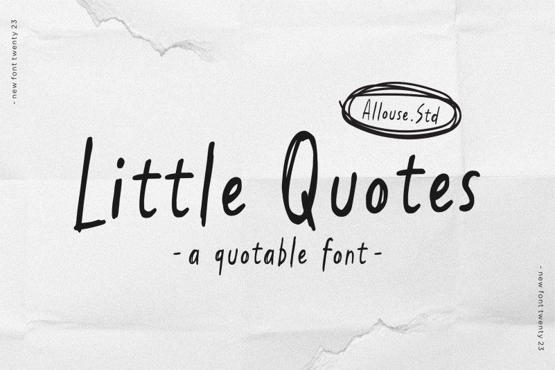 Little Quotes Handwritten Font