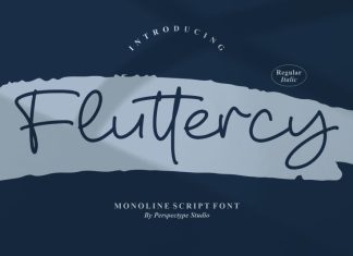 Fluttercy Handwritten Font