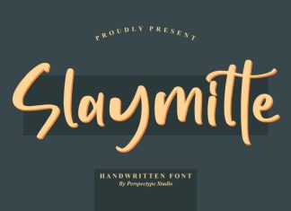 Slaymitte – Handwritten Font