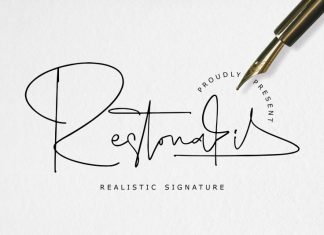 Restonasi – Realistic Signature Font