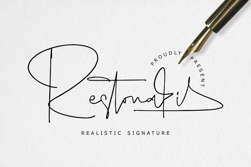 Restonasi – Realistic Signature Font