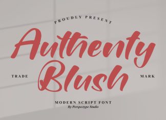 Authenty Blush Font