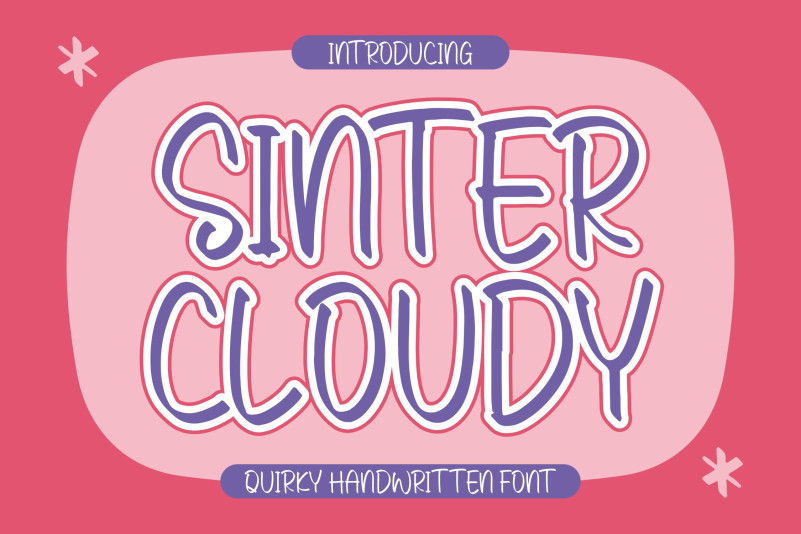 Sinter Cloudy Font
