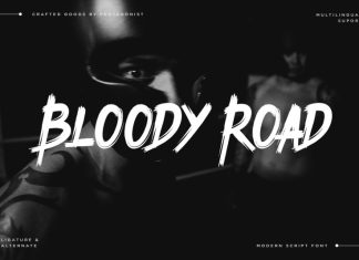 Bloody Road Font