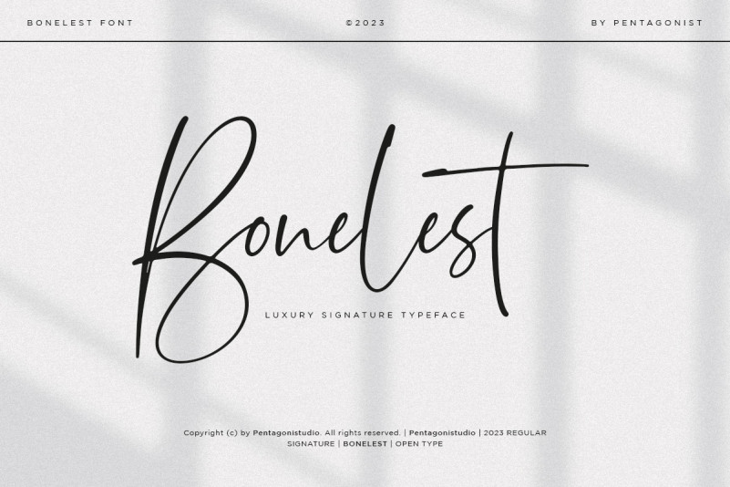 Bonelest | Stylish Ligature Font
