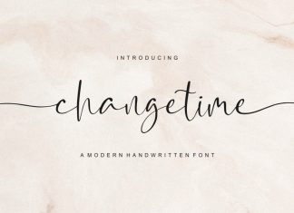 Changetime Calligraphy Font