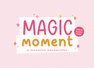 Magic Moment Display Font