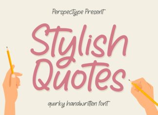 Stylish Quotes Display Font
