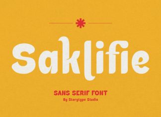 Saklifie Display Font
