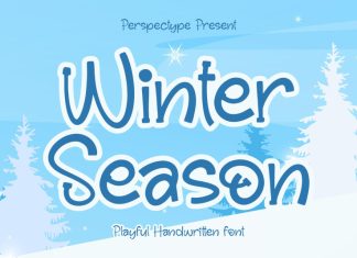 Winter Season Display Font