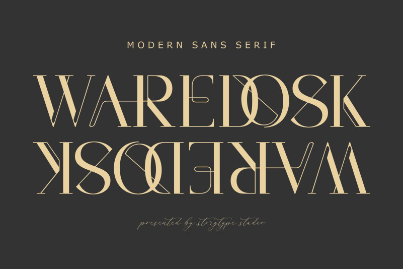 Waredosk Display Font