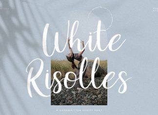 White Risolles Script Font