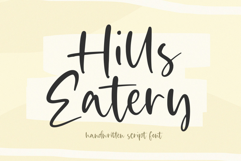 Hills Eatery Script Font