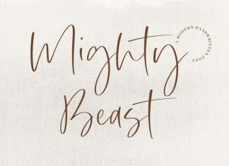 Mighty Beast Script Font