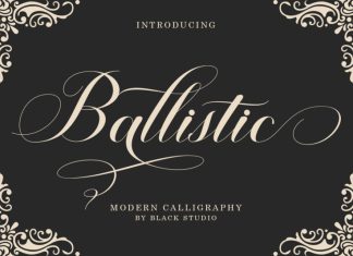 Ballistic Script Font