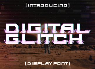 Digital Glitch Font