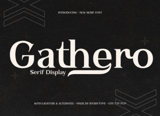Gathero Serif Font
