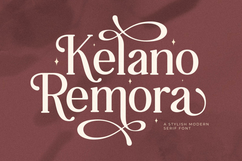 Kelano Remora Serif Font