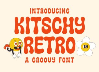 Kitschy Retro Display Font