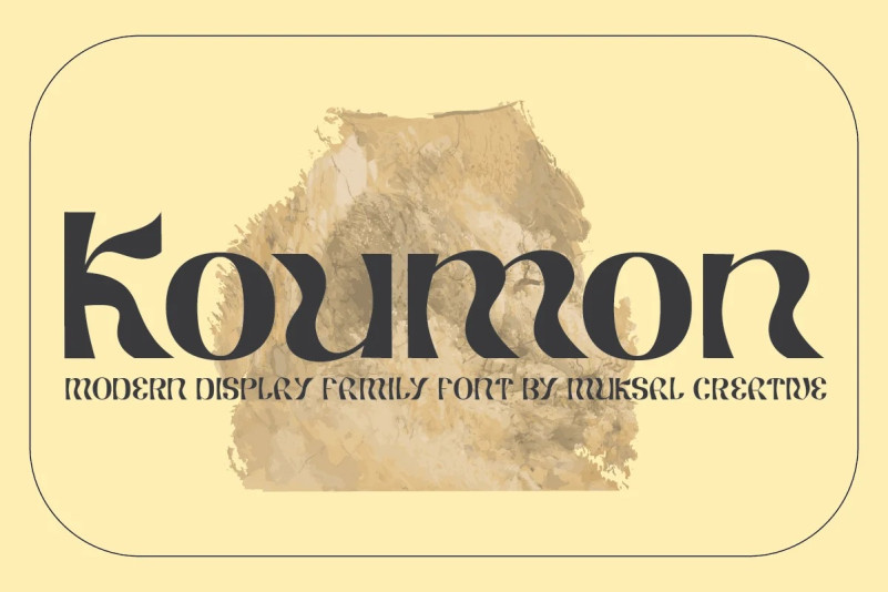 Koumon Display Font