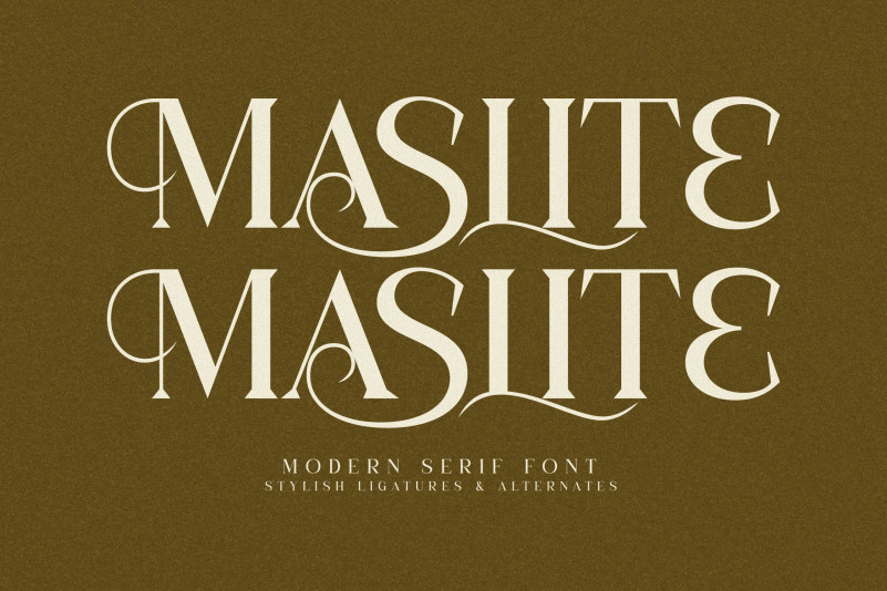 Maslite Serif Font