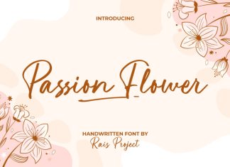 Passion Flower Script Font