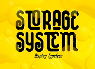 Storage System Font