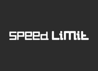 Speed Limit Display Font