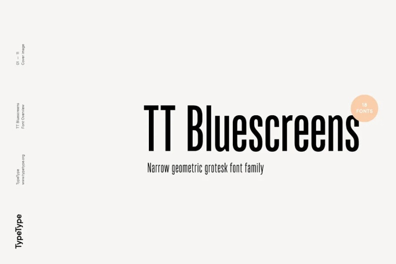 TT Bluescreens Sans Serif Font