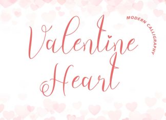 Valentine Heart Script Font