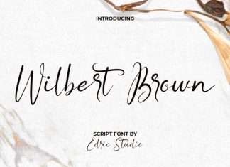Wilbert Brown Script Font