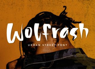 Wolfrash Brush Font