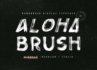 Aloha Brush Font