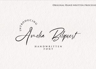 Amelia Bilquest Script Font