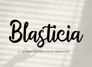 Blasticia Script Font