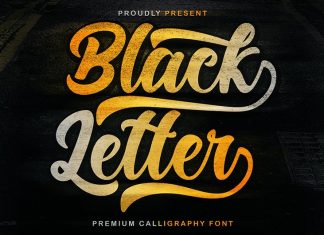 Black Letter Script Font