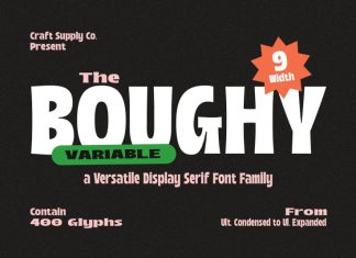 Boughy Serif Font