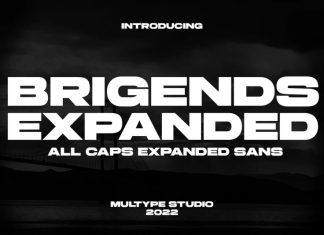 Brigends Expanded Sans Serif Font