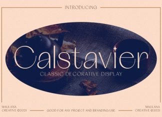 Calstavier Serif Font