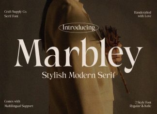Marbley Serif Font